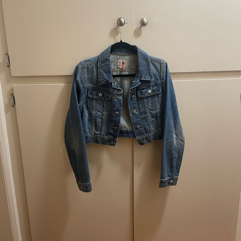 Old Navy Cropped Blue Denim Jacket